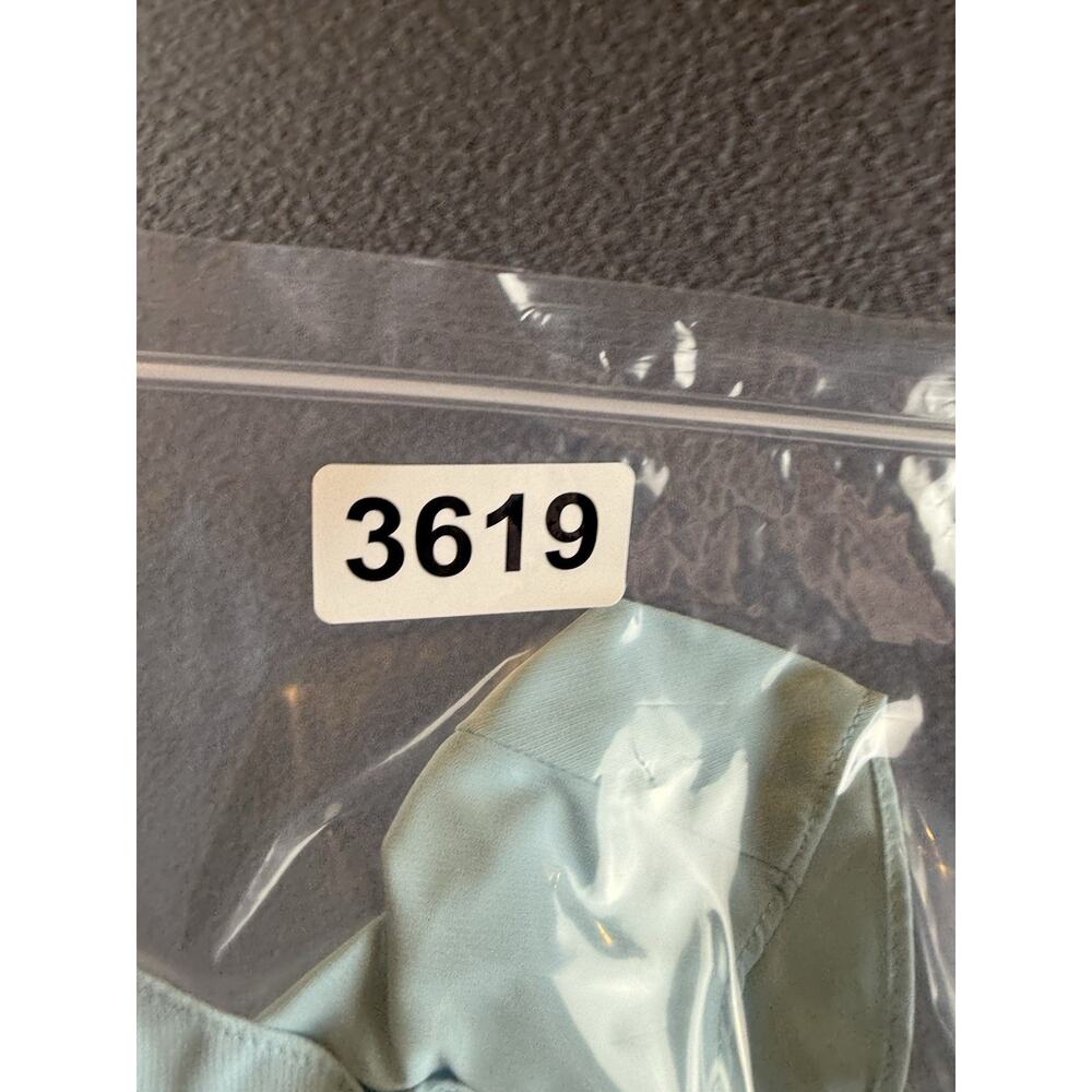 Amanda Uprichard Light Blue Dress XS V Neck Ruffle Smocked Mini Party - Picture 10 of 10